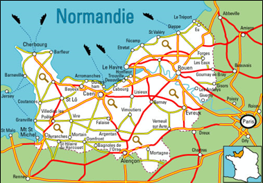 Map low res Normandie